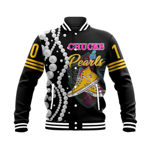 Chi Gamma Xi Chi K.H Pearls Baseball Jacket