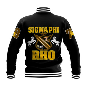 Sigma Phi Rho Letters Fraternity Baseball Jacket