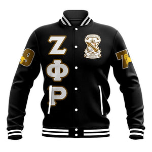 Sigma Phi Rho Letters Fraternity Baseball Jacket | Africazone.store