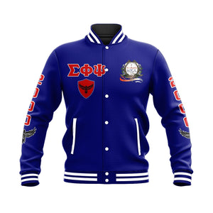 Sigma Phi Psi Edsel Baseball Jacket | Africazone.store