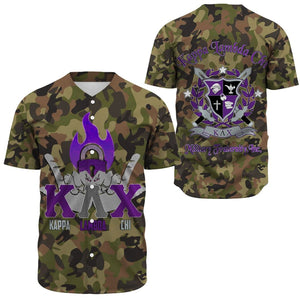 Kappa Lambda Chi Camo Baseball Jerseys | Africazone.store