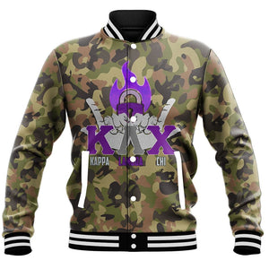 Kappa Lambda Chi Camo Baseball Jackets | Africazone.store