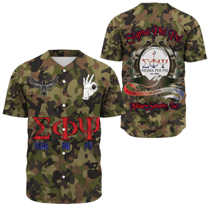 Sigma Phi Psi Camo Baseball Jerseys | Africazone.store