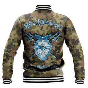 Alpha Lambda Psi Camo Baseball Jackets | Africazone.store