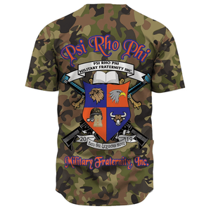 Psi Rho Phi Camo Baseball Jerseys | Africazone.store