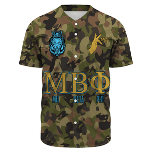 Mu Beta Phi Camo Baseball Jerseys | Africazone.store