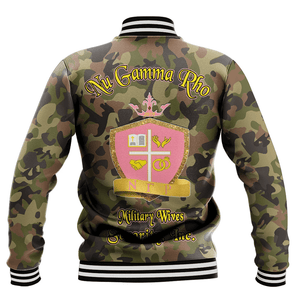 Nu Gamma Rho Camo Baseball Jackets | Africazone.store