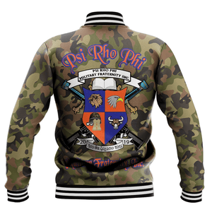 Psi Rho Phi Camo Baseball Jackets | Africazone.store