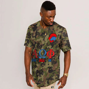 Alpha Omega Phi Camo Baseball Jerseys | Africazone.store
