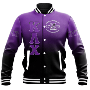 Kappa Lambda Chi Gradient Baseball Jackets | Africazone.store