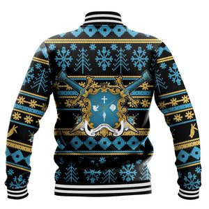 Mu Beta Phi Letter Christmas Baseball Jackets | Africazone.store