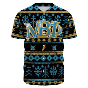 Mu Beta Phi Letter Christmas Baseball Jerseys | Africazone.store