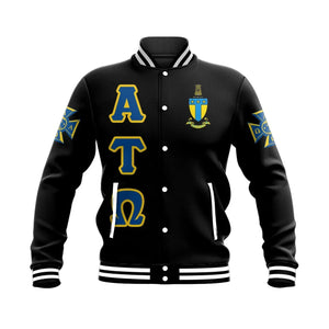 Alpha Tau Omega Letters Baseball Jacket | Africa Zone.com