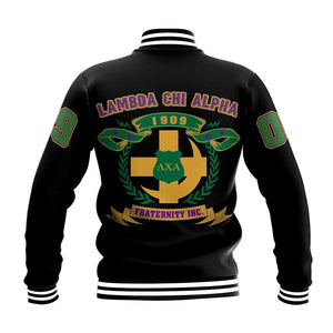Lambda Chi Alpha Letters Baseball Jacket