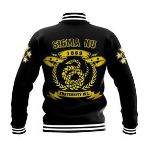 Sigma Nu Letters Baseball Jacket