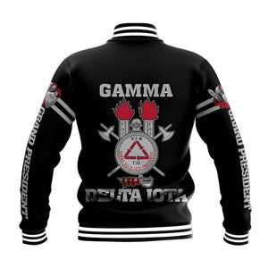 Gamma Delta Iota Letters Baseball Jacket
