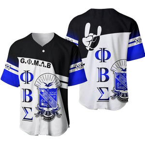 Newest Phi Beta Sigma (Black) Baseball Jersey