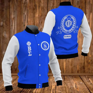 Laurel Wreath Phi Beta Sigma Baseball Jacket