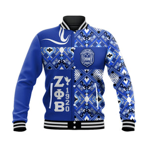 Personalised Zeta Phi Beta African Pattern Special Style Baseball Jacket