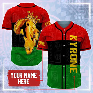 Africa Zone Baseball Jersey - Personalized Pan Africa