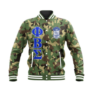 Military Phi Beta Sigma Baseball Jacket