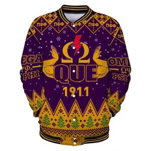 Ques Thunder Christmas Baseball Jacket