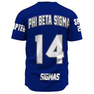 Phi Beta Sigma (Blue) Baseball Jerseys | Africazone.store