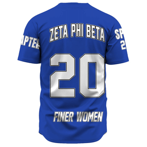 Zeta Phi Beta (Blue) Baseball Jerseys | Africazone.store