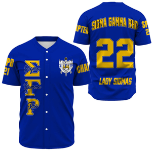 Sigma Gamma Rho (Blue) Baseball Jerseys | Africazone.store