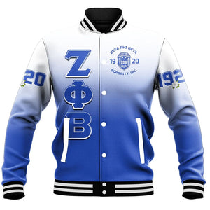 Zeta Phi Beta Gradient Baseball Jackets | Africazone.store