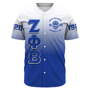 Zeta Phi Beta Gradient Baseball Jerseys | Africazone.store