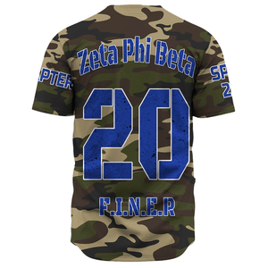 Zeta Phi Beta Camouflage Baseball Jerseys | Getteestore.com
