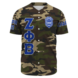 Zeta Phi Beta Camouflage Baseball Jerseys | Getteestore.com