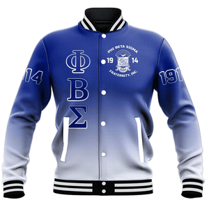 Phi Beta Sigma Gradient Baseball Jackets | Africazone.store