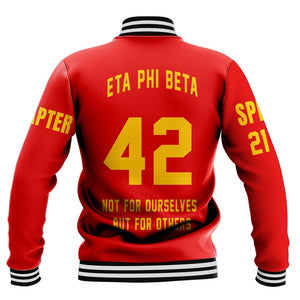 Eta Phi Beta Baseball Jackets | Getteestore.com