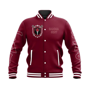 Gamma Delta Iota 1974 Red Baseball Jacket | Getteestore.com