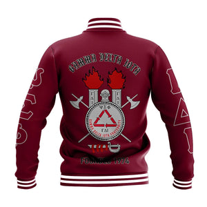 Gamma Delta Iota 1974 Red Baseball Jacket