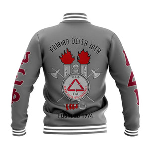 Gamma Delta Iota 1974 Grey Baseball Jacket