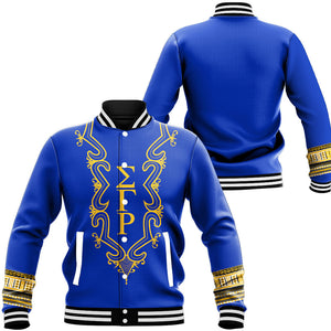 Sigma Gamma Rho Hye Won Hye Dashiki Baseball Jackets | Africazone.store