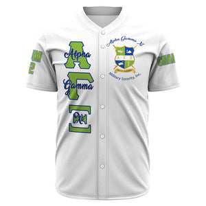 Alpha Gamma Xi (White) Baseball Jerseys A31 | Africazone.store