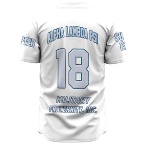 Alpha Lambda Psi (White) Baseball Jerseys A31 | Africazone.store