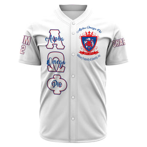Alpha Omega Phi (White) Baseball Jerseys A31 | Africazone.store