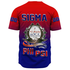 Sigma Phi Psi Gradient Baseball Jerseys A31 | Africazone.store
