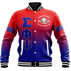 Sigma Phi Psi Gradient Baseball Jackets A31 | Africazone.store