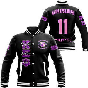 Epsilon Psi (Black) Baseball Jackets | Africazone.store