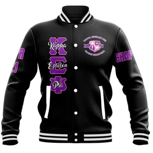 Epsilon Psi (Black) Baseball Jackets | Africazone.store