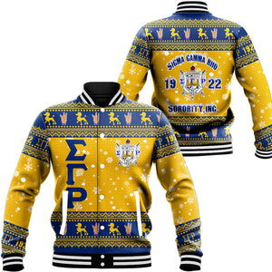 Sigma Gamma Rho Christmas Baseball Jackets A31 | Africa Zone