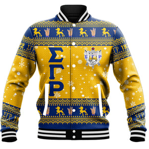 Sigma Gamma Rho Christmas Baseball Jackets A31 | Africa Zone