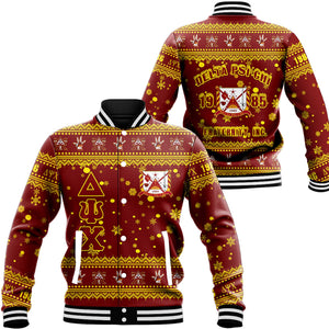 Delta Psi Chi Christmas Baseball Jackets A31 | Africa Zone