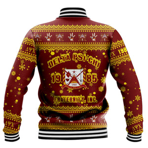 Delta Psi Chi Christmas Baseball Jackets A31 | Africa Zone